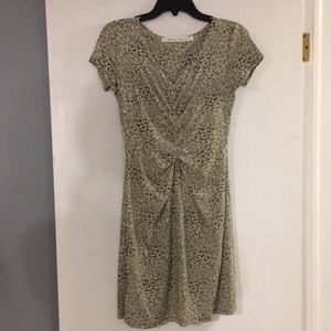 Pattern short sleeve dress
